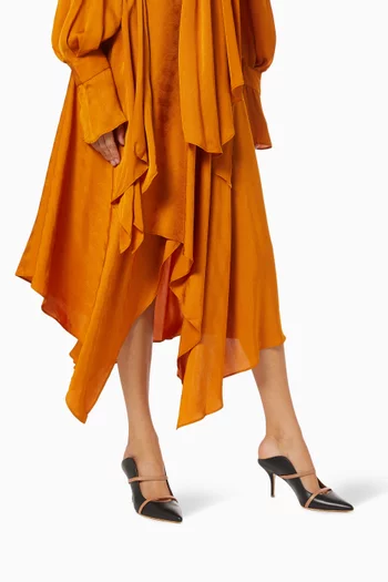 حذاء مورين مفتوح بكعب 70 مم جلد نابا