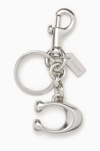 Signature Bag Charm in Metal