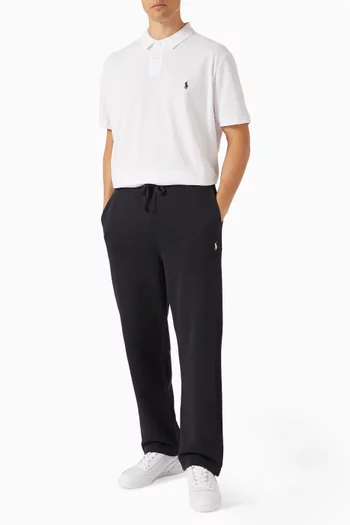 تي شيرت بولو بقصة ضيقة قماش شبكي