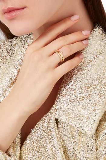 Khatt Alef Letter Diamond Ring