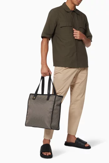 14K Tote Bag in Nylon & Leather