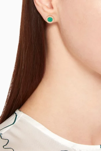 BVLGARI BVLGARI Malachite Single Stud Earring        