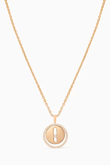 Lucky Move PM Diamond Necklace in 18kt Rose Gold