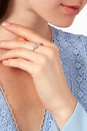 My Twin Toi & Moi Diamond Ring in 18kt White Gold    