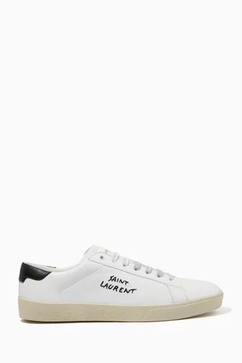 Court Classic SL/06 Embroidered Sneakers in Leather