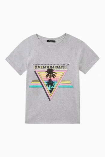 Tropical Print Jersey T-Shirt  