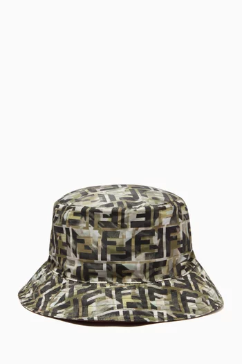 FF Camouflage Reversible Hat in Nylon     