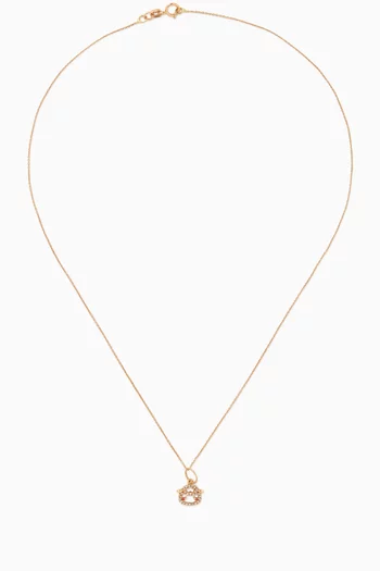 Daisy The Sheep Necklace in 18kt Gold