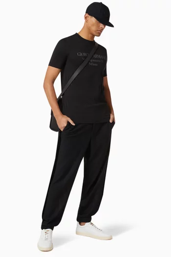 تي شيرت قطن بطبعة Borgonuovo