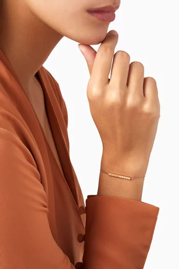 Ice Cube Pure Diamond Bracelet in 18kt Rose Gold