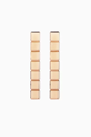 Ice Cube Pure Earrings in 18kt Rose Gold