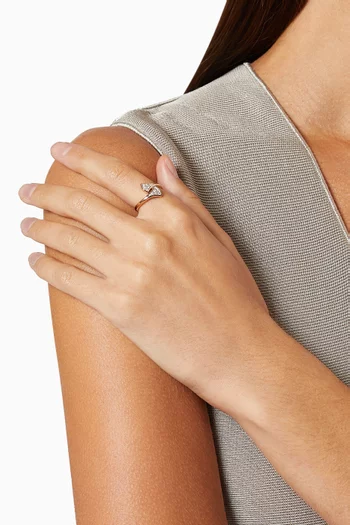 Divas' Dream Diamond Pavé Ring in 18kt Rose Gold