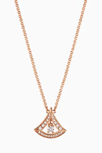 Divas' Dream Diamond Necklace in 18kt Rose Gold