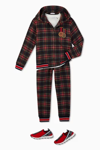 Tartan Jersey Sweatpants    