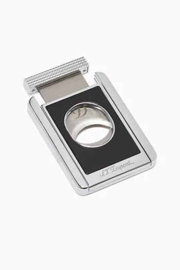 قاطع سيجار بتصميم مقصلة وحامل كروم