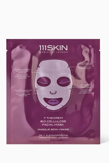 Y Theorem Bio Cellulose Facial Mask, Pack of 5
