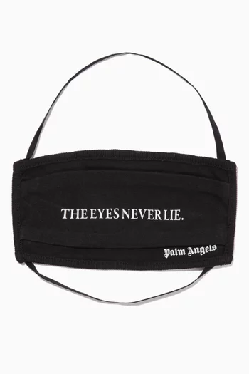 "The Eyes Never Lie" Face Mask in Cotton