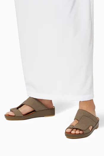 Najdy Fermer Sandals in Python Leather