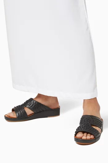 Peninsula Sandals in Studded Softcalf  