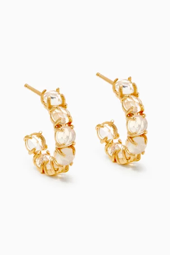 October Birthstone Huggies         