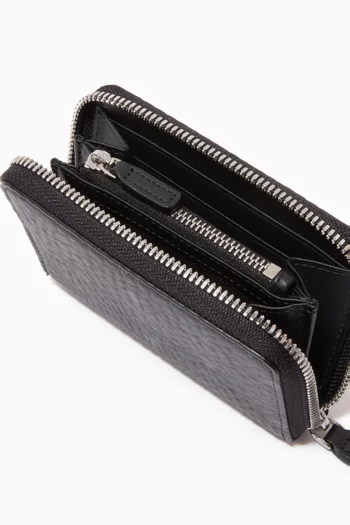 Mini Zip Wallet in Visetos    