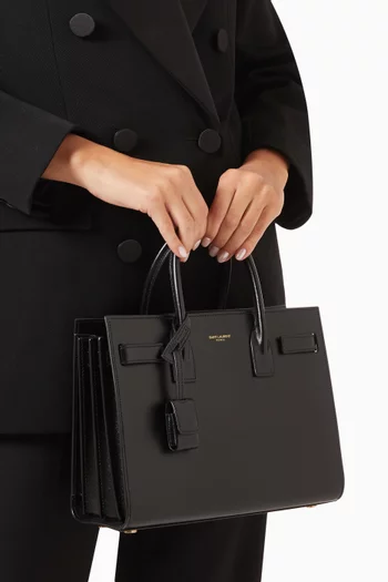 Baby Day Tote in Grained Leather