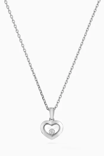 Happy Diamonds Icons Pendant Necklace in 18kt White Gold