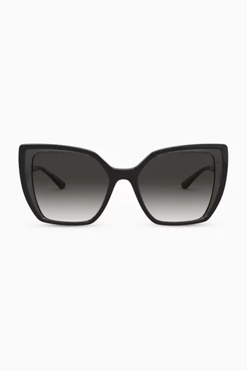 Line Cat-Eye Sunglasses in Nylon Fiber 
