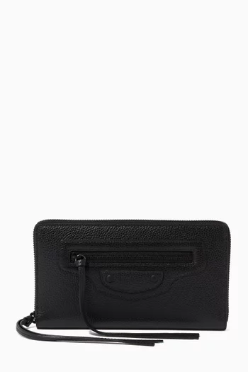 Neo Classic Continental Wallet in Grained Calfskin           