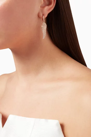Wings Classic Medium Earrings in 18kt Rose Gold    
