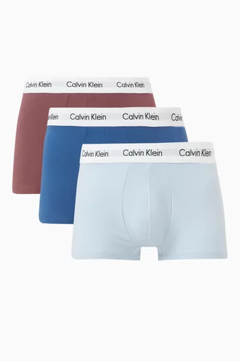 Low-rise Logo Boxer Briefs in Stretch-cotton, Set of 3