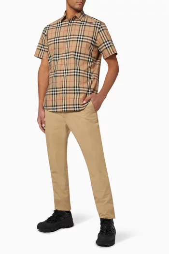 Vintage Check Cotton Poplin Shirt  