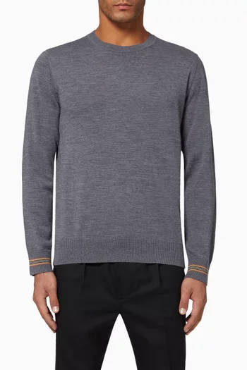 Icon Stripe Merino Wool Sweater   