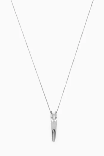 x Zaha Hadid Design Twisted Pendant in Stainless Steel     