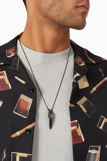 x Zaha Hadid Design Twisted Pendant in Stainless Steel      