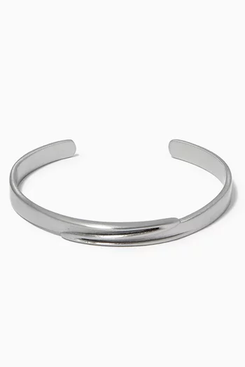 x Zaha Hadid Design Twisted Bangle in Stainless Steel      