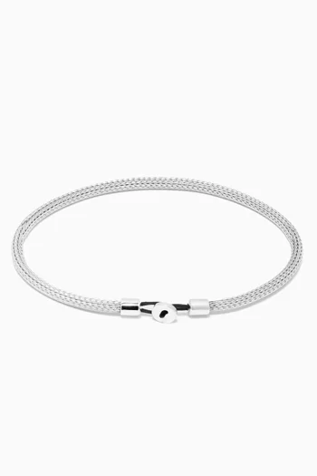 Nexus Knit Bracelet in Sterling Silver
