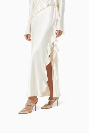 Lurum 90 Mules in Satin