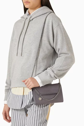 Mini Falabella Crossbody Bag in Shaggy Deer Faux Leather