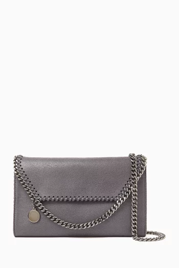 Mini Falabella Crossbody Bag in Shaggy Deer Faux Leather