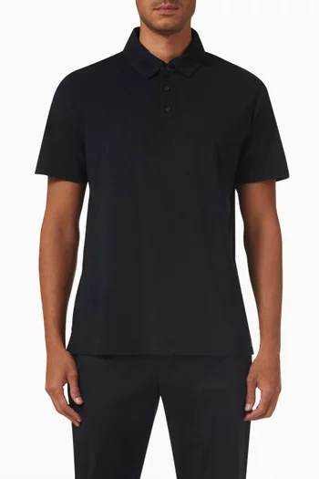 Garment-dyed Polo Shirt in Cotton