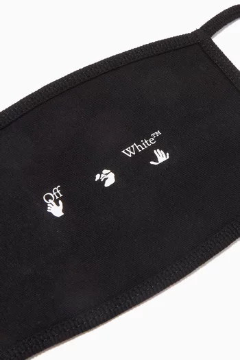 Big Logo Face Mask in Cotton      