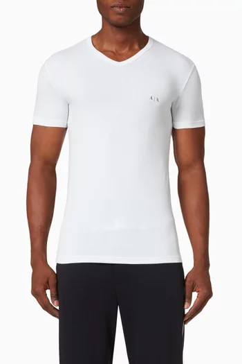 Logo Cotton Basic T-shirt, Set of 2    