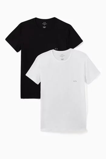 Logo Cotton T-shirt, Set of 2   