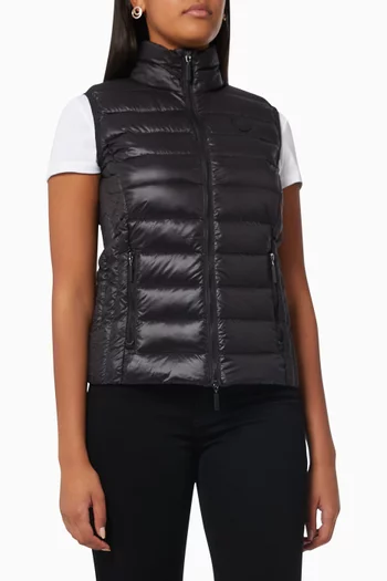 Padded Gilet in Quilted Nylon 