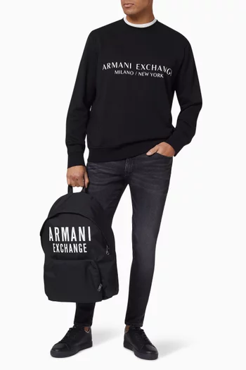 Clean Logo Cotton Sweatshirt    
