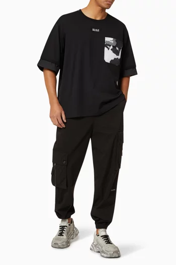 Camo Pocket Cotton Jersey T-Shirt   