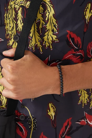 Spiritual Beads Bracelet with Onyx, 6mm 