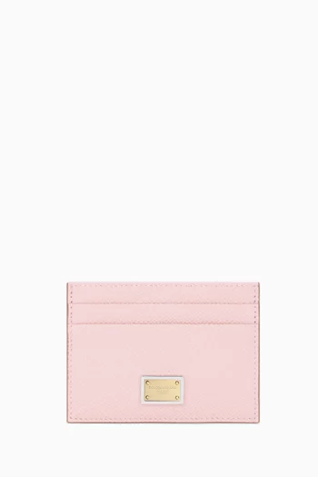 حافظة بطاقات بشعار DG جلد دوفين