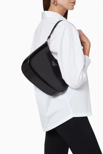 Cleo Shoulder Bag in Brushed Leather